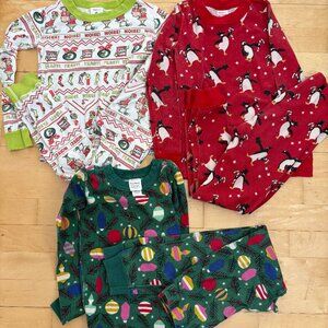 Hanna Anderson Christmas Kids' 6-7 120 Christmas Pajama Set Lot 3